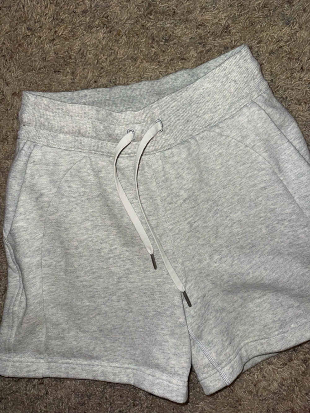 lululemon athletica Light Gray Athletic Lounge Shorts